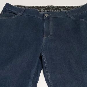 RIDERS by LEE Women's Mid Rise Boot  Blue  Jeans Size 20W
